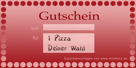 Pizza-Gutschein