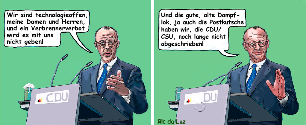 Kanzler Merz schaut vorwärts