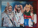Drei Alemannen auf der Fasnet in Freiburg
